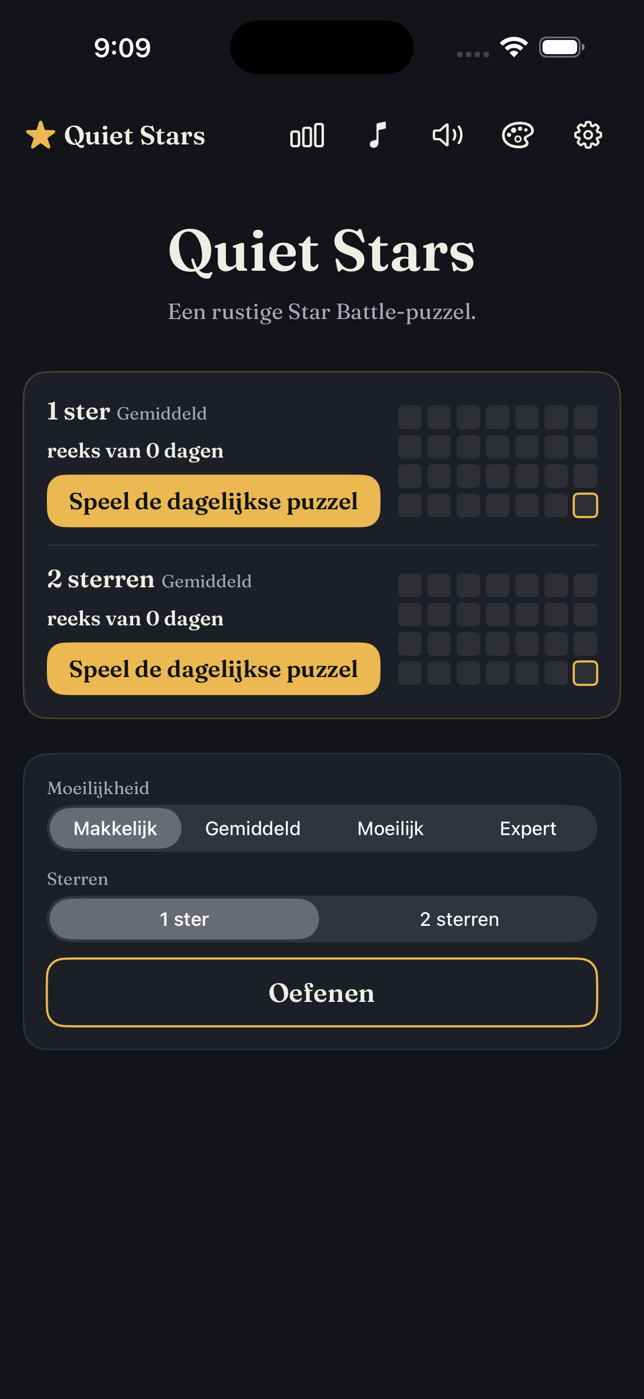 Home screen